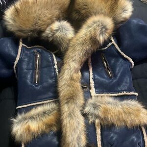 Jordan Craig- KIDS DENALI SHEARLING JACKET (Navy)